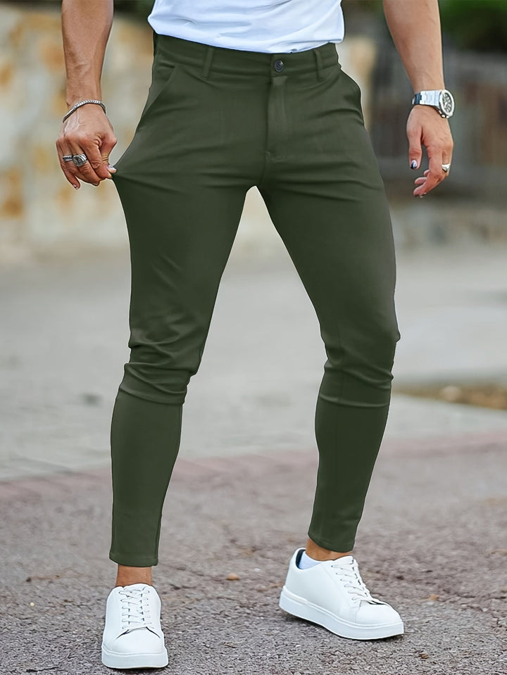 Levoire | Pantalons Chino Stretch À Conception Unie