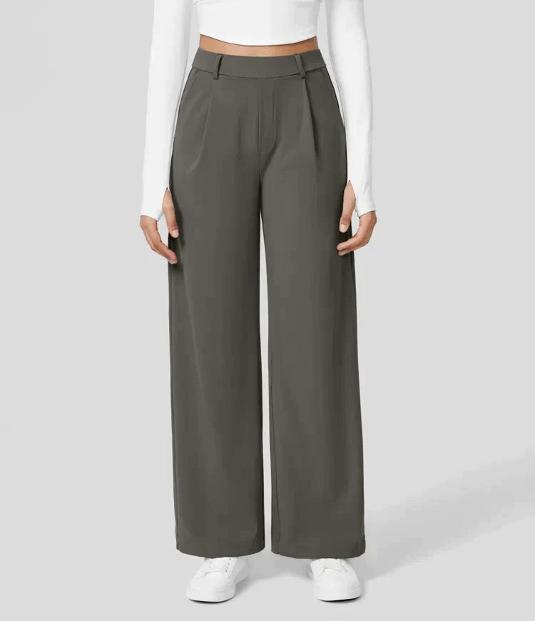 Levoire | Pantalon De Bureau En Tissu À Jambe Large