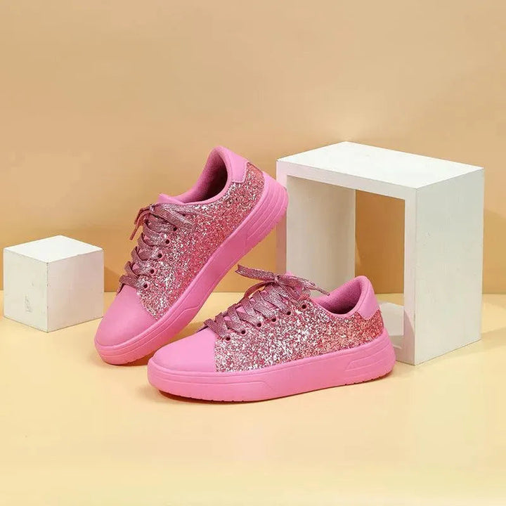 Levoire | Baskets scintillantes avec des paillettes Rosa