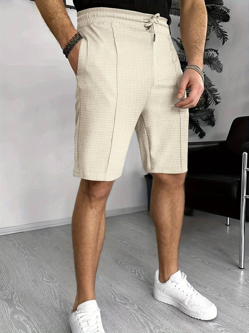 Levoire | Shorts En Tricot Gaufré Avec Cordon De Serrage Et Deux Poches Avant