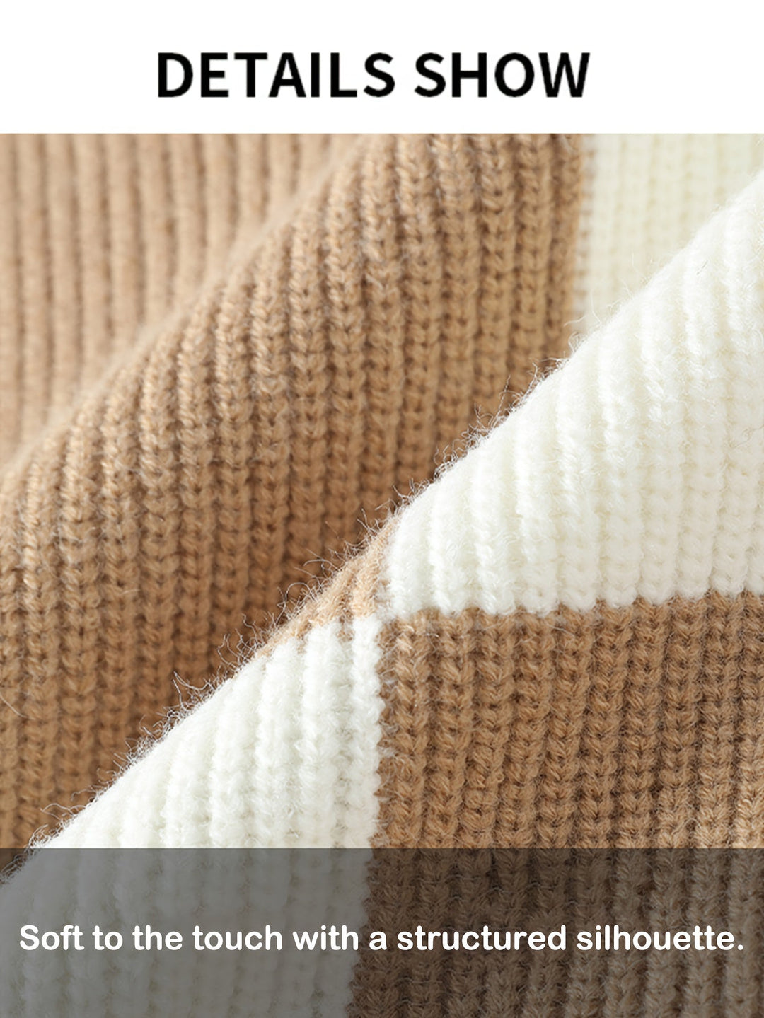 Levoire | Sweats En Laine Tricotés Élégants Avec Des Couleurs Contrastées Et Un Motif Géométrique Chaud