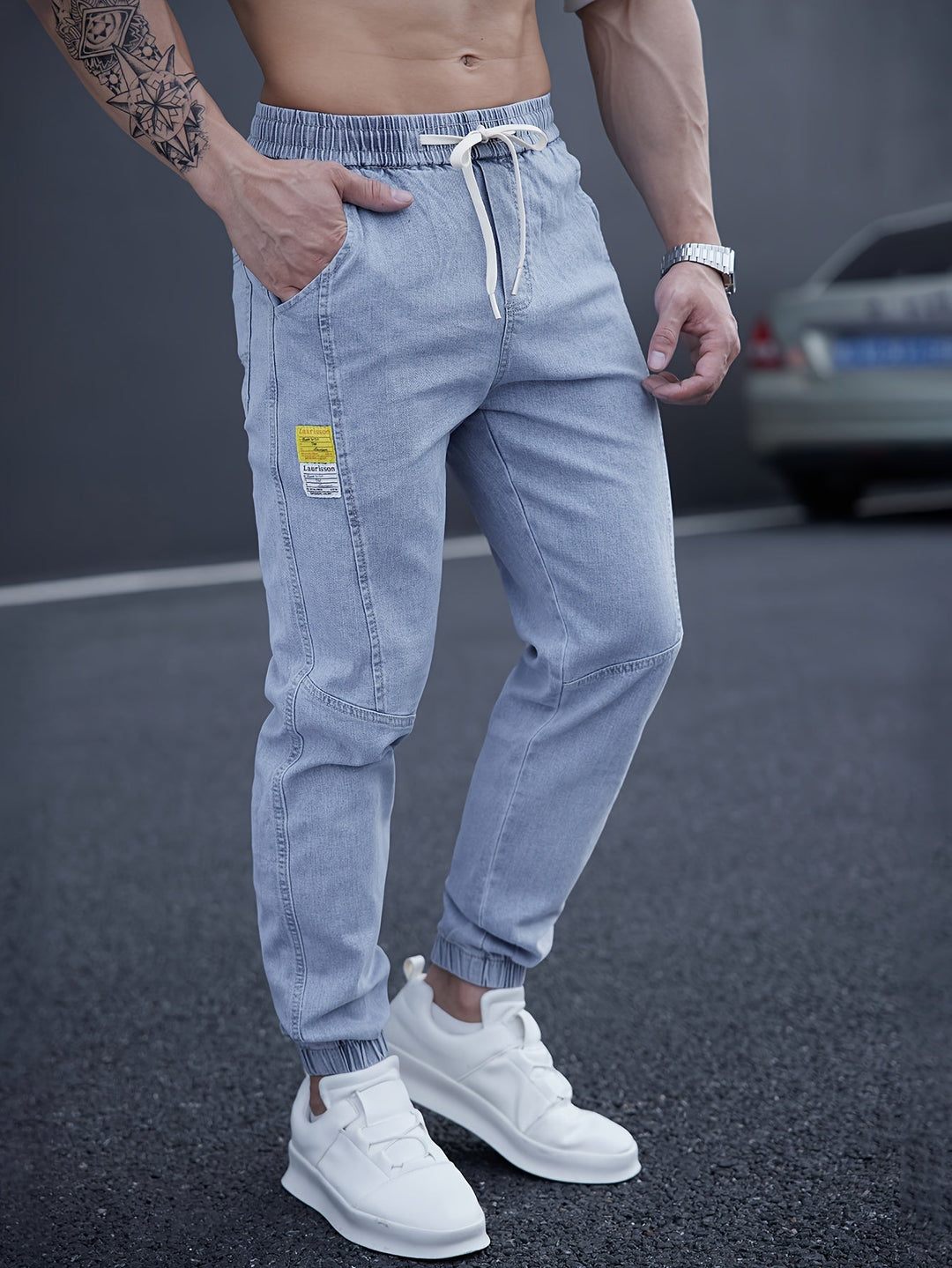Levoire | Jean Homme Slim Style Urbain Bleu
