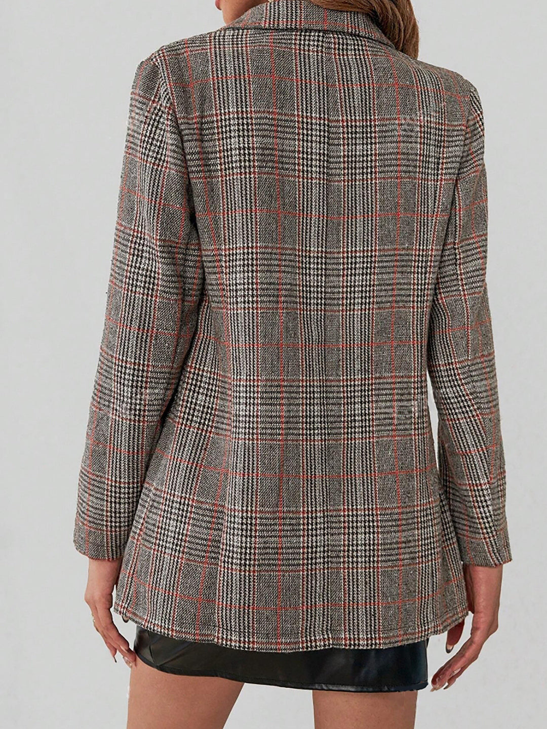 Levoire | Blazer À Carreaux Élégant À Manches Longues