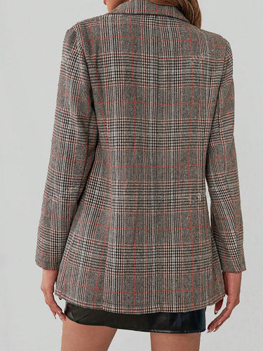 Levoire | Blazer À Carreaux Élégant À Manches Longues