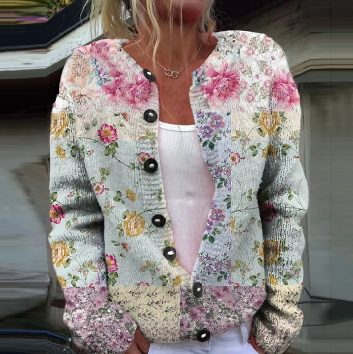 Levoire | Cardigan Avec Imprimé Floral Fleurs roses