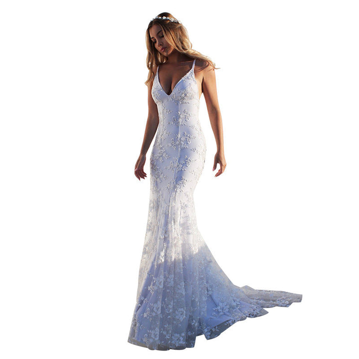 Levoire | Élégante robe blanche sans bretelles