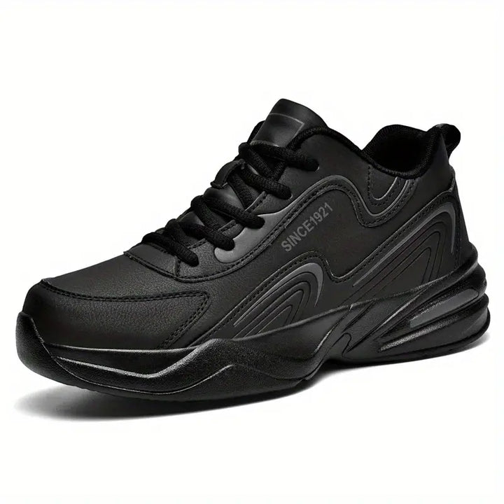 Levoire | Tennis Tendance À Semelle Plate Pour Hommes Noir