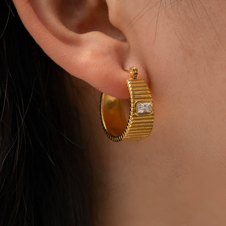Levoire | Boucles D'Oreilles En Diamant Dorées
