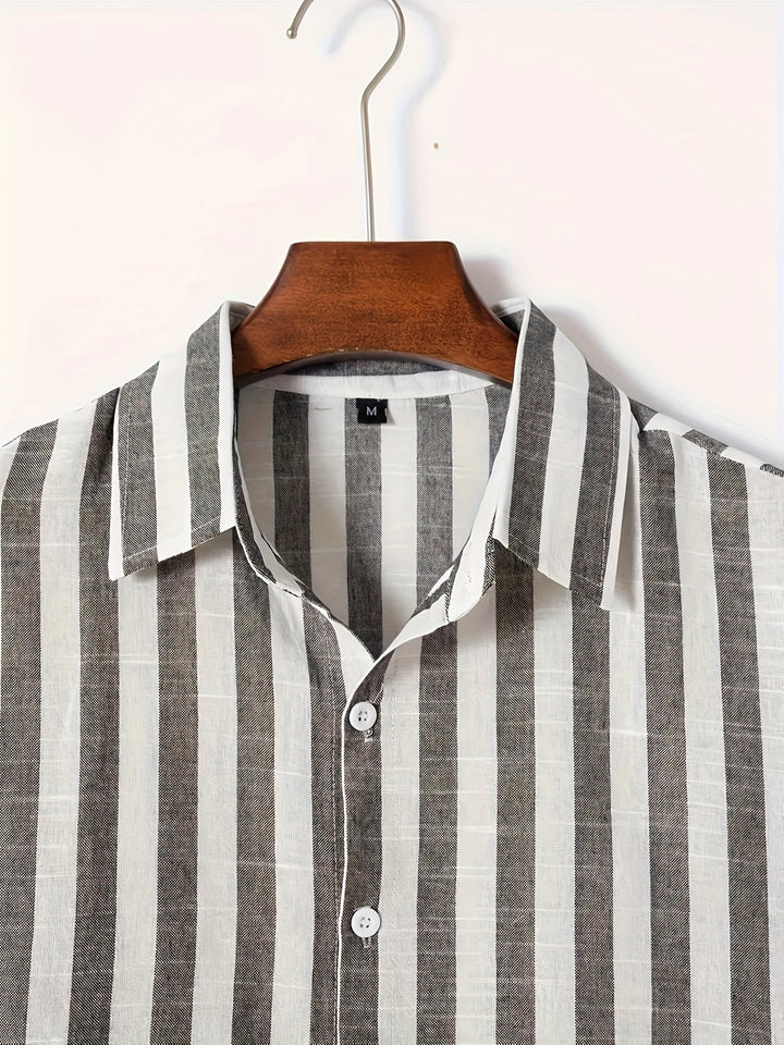 Levoire | Chemise À Manches Longues Rayée Pour Homme