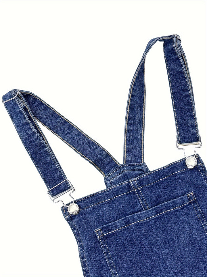 Levoire | Veste En Jean Skinny Fit Bleue Uni Lavable