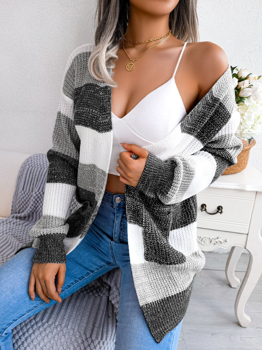 Levoire | Gilet En Design Tricot