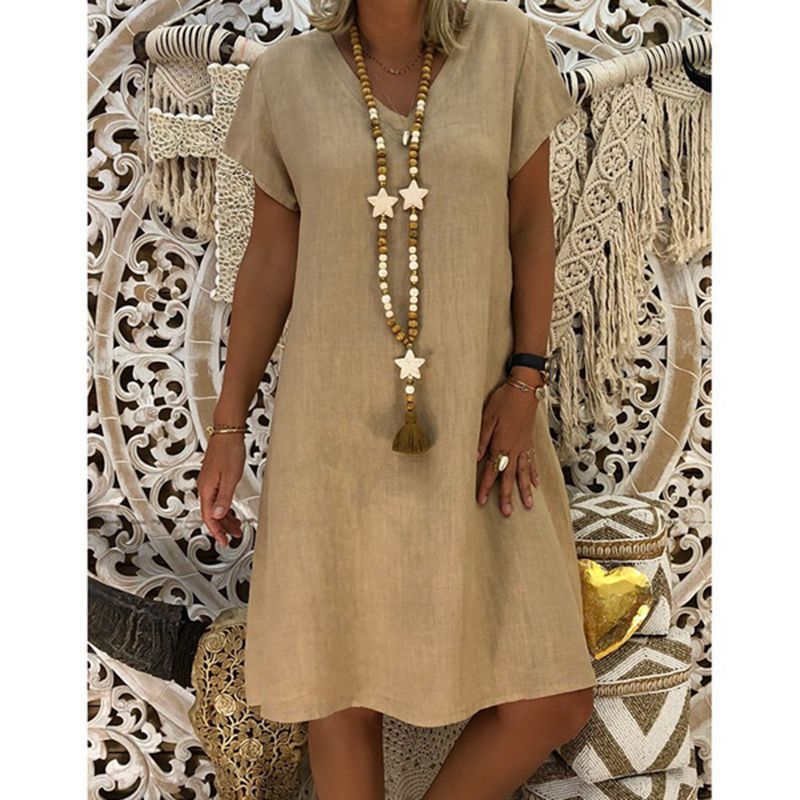 Levoire | Robe en dentelle raffinée Khaki