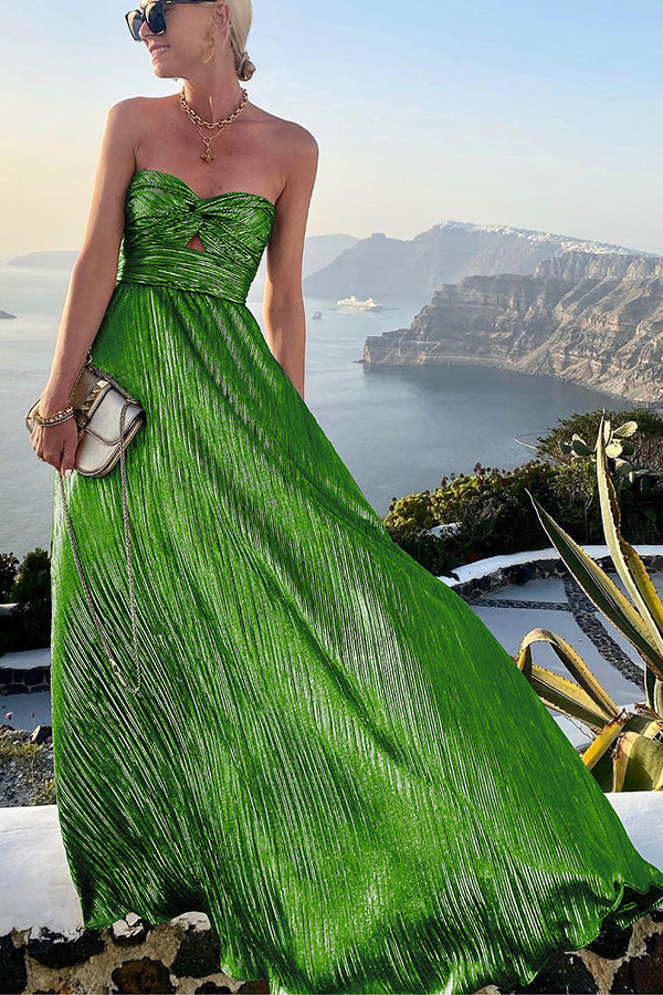 Levoire | Élégante robe brillante epaules nues