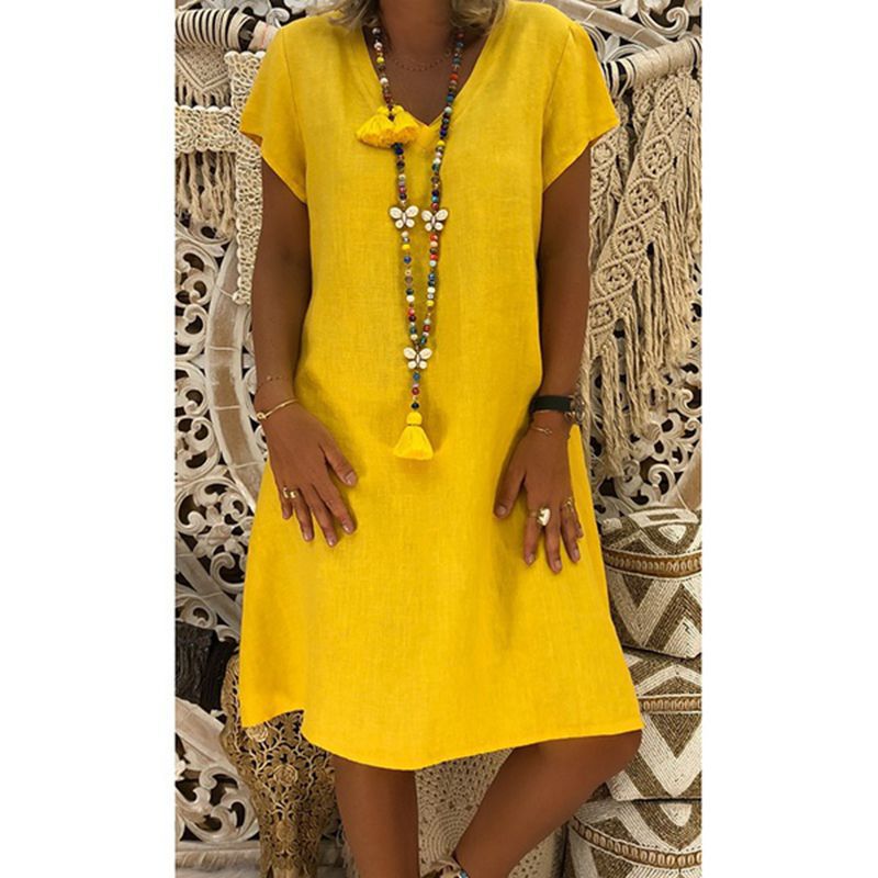 Levoire | Robe en dentelle raffinée Jaune