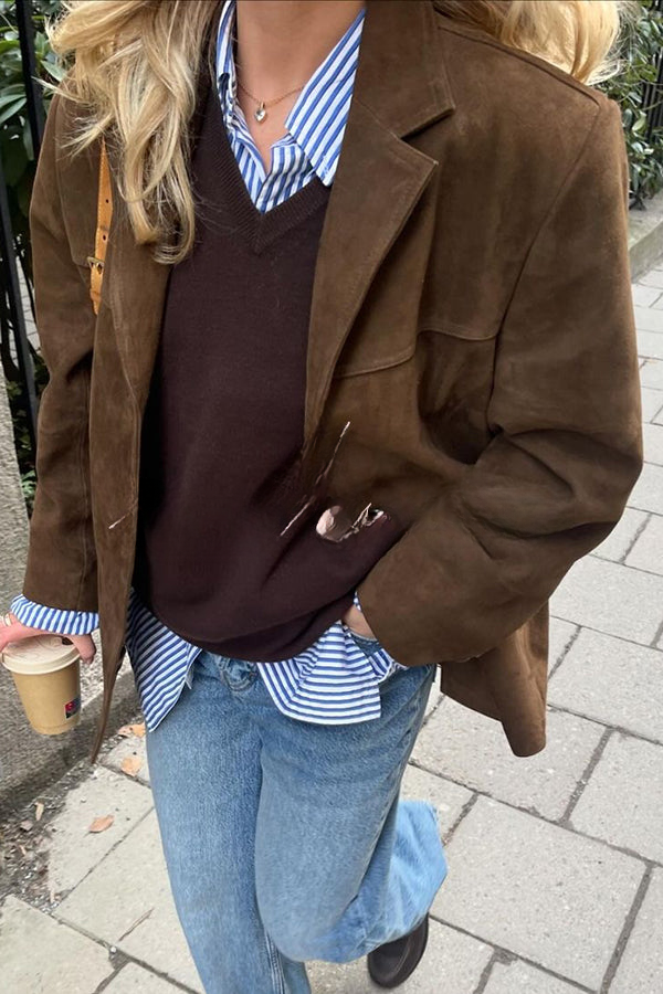 Levoire | Veste Pour Femmes Avec Look Vintage, Manches Longues Et Boutons, Veste De Transition Décontractée