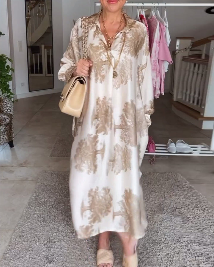 Levoire | Robe Élégante Coupe Longue Fluide Blanc