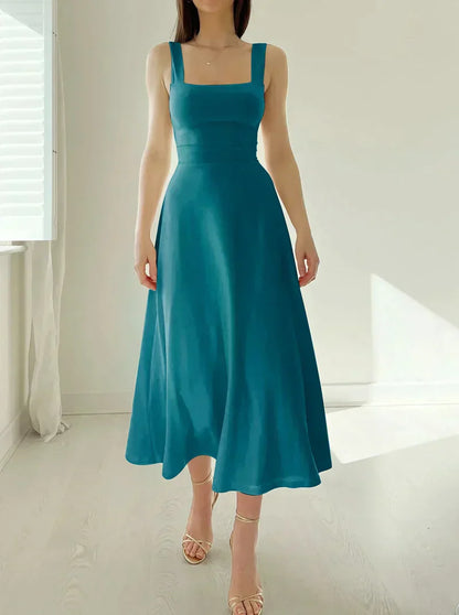 Levoire | Robe midi Bleu turquoise