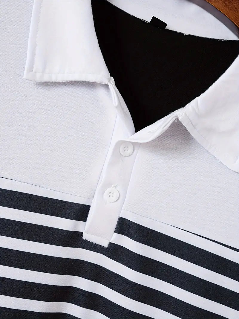 Levoire | Chemise Décontractée Rayée Manches Courtes