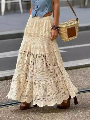 Levoire | Jupe Maxi À Trous Boho Chic & Élégante