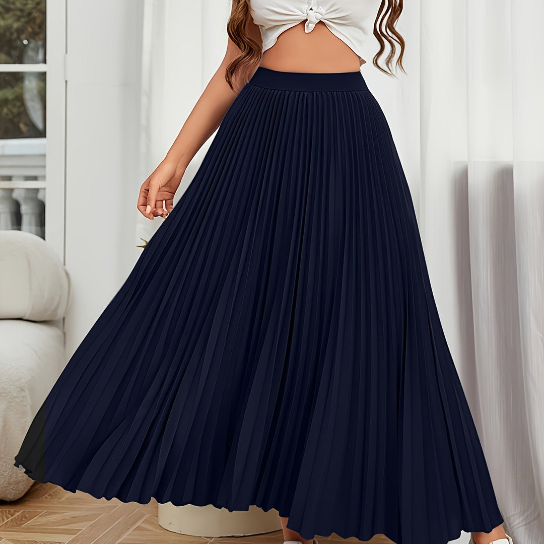 Levoire | Plissé Uni Boucle Coupe Jupe Merikulho