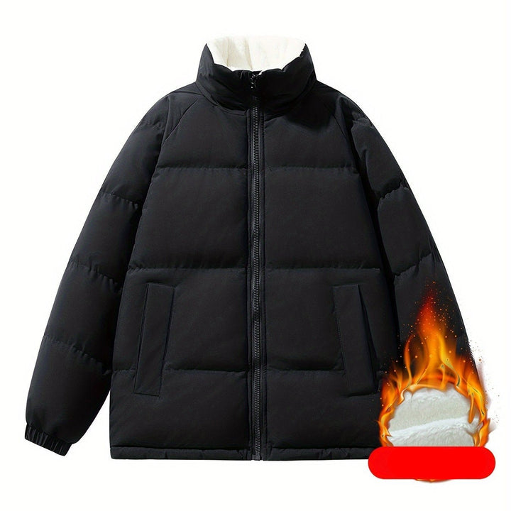 Levoire | Veste matelassée à capuche à fermeture éclair à manches longues Noir