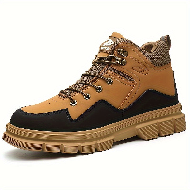 Levoire | Bottes De Sécurité Mi-Hautes Robustes Pour Hommes Avec Embout Et Semelle Renforcés Jaune