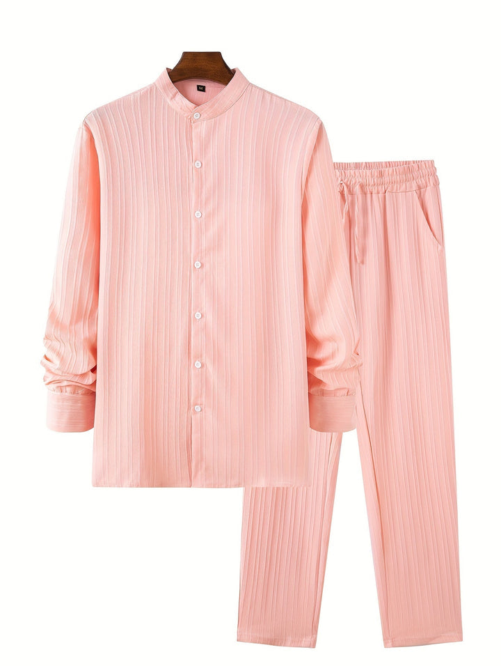Levoire | T-Shirt À Manches Longues Unicolore Et Pantalons De Survêtement
