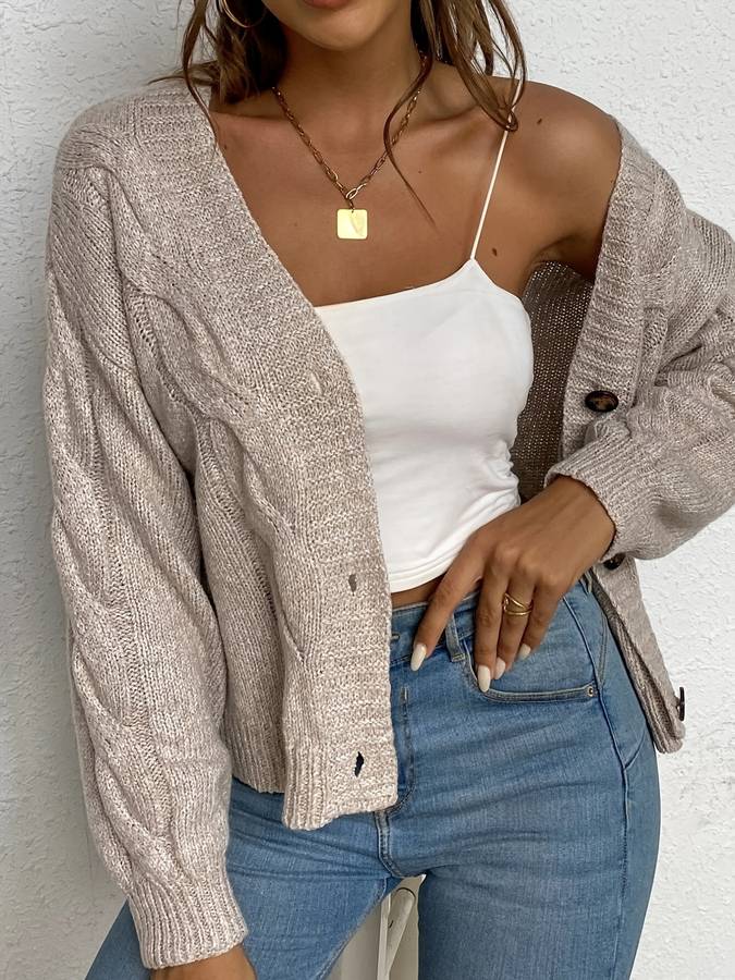 Levoire | Tricot Avec Boutons Et Col En V