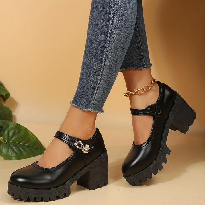 Levoire | Chaussures À Talons Pour Femmes Avec Un Talon Épais Et Une Plate-Forme