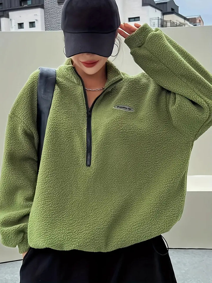 Levoire | Pull En Peluche Avec Zip