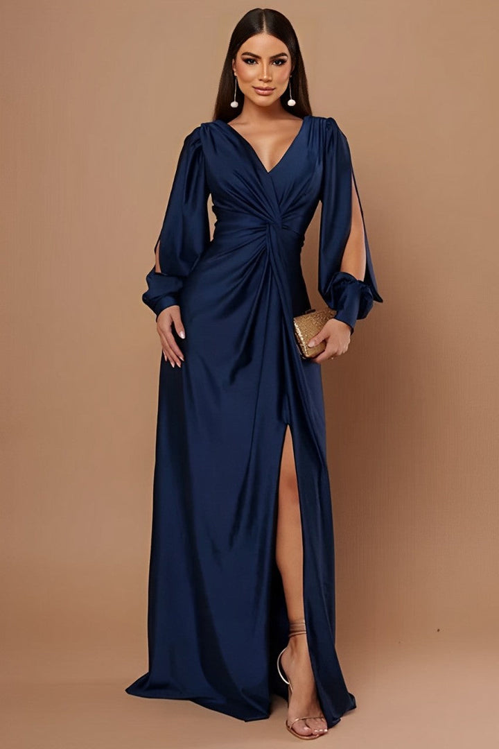 Levoire | Robe Au Design Élégant bleu foncé