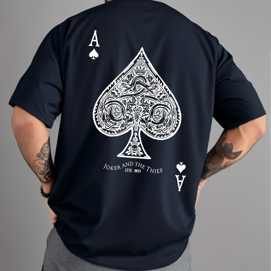Levoire | Weinlese Ace Of Spades Impression T-Shirt D'Été