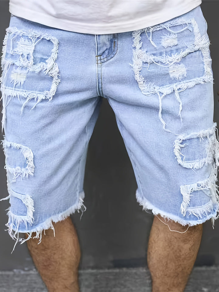 Levoire | Antike Bleiche Hommes Jeans Lâches, Coupé Empilé