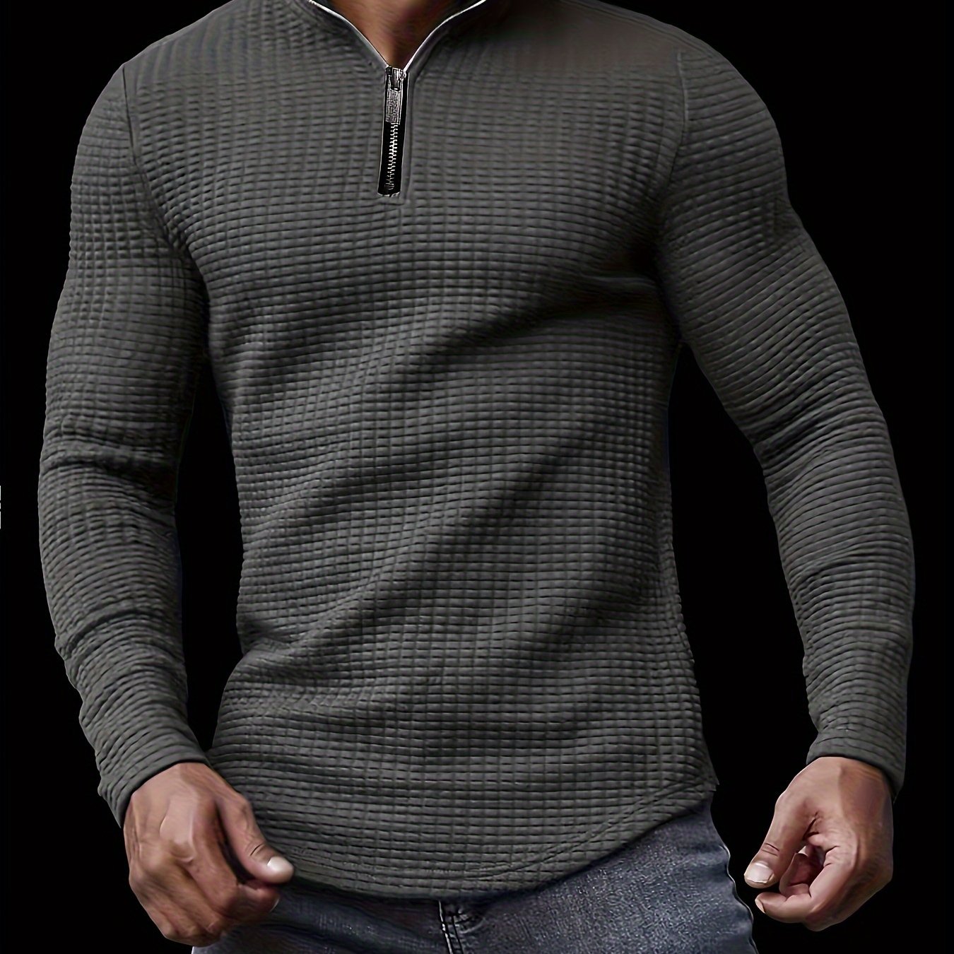 Levoire | Pull En Tricot Uni Willa Avec Col Pour Hommes