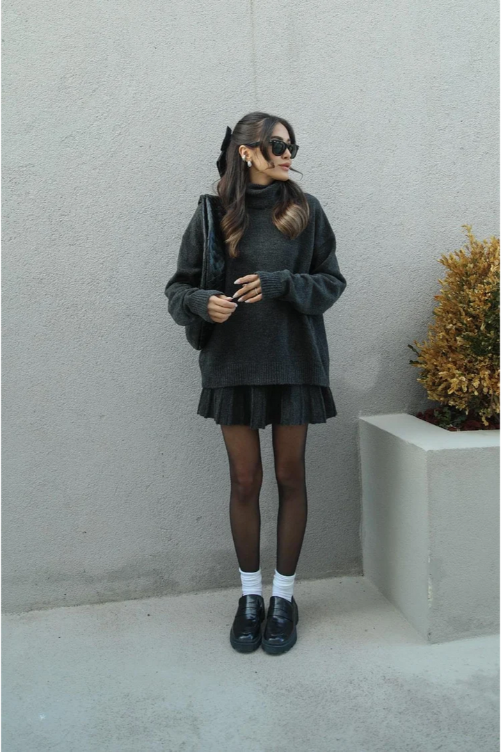 Levoire | Pull Entierement Tricote Gris