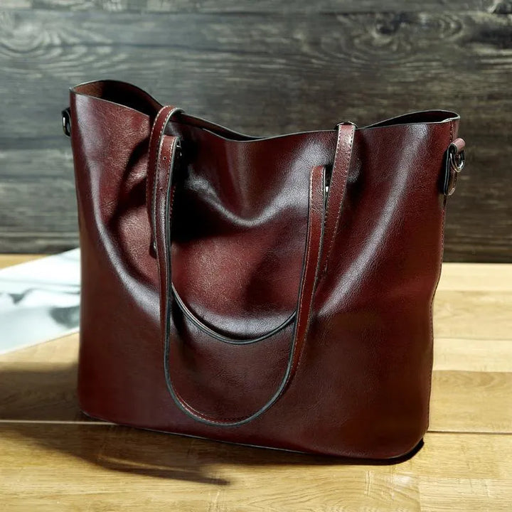 Levoire | Sac en cuir pour la collecte de vin Marron foncé