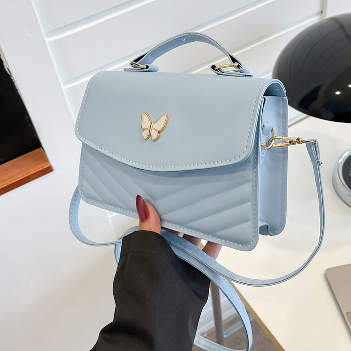 Levoire | Sac À Épaule Et Sac Bandoulière Uni Élégant Bleu