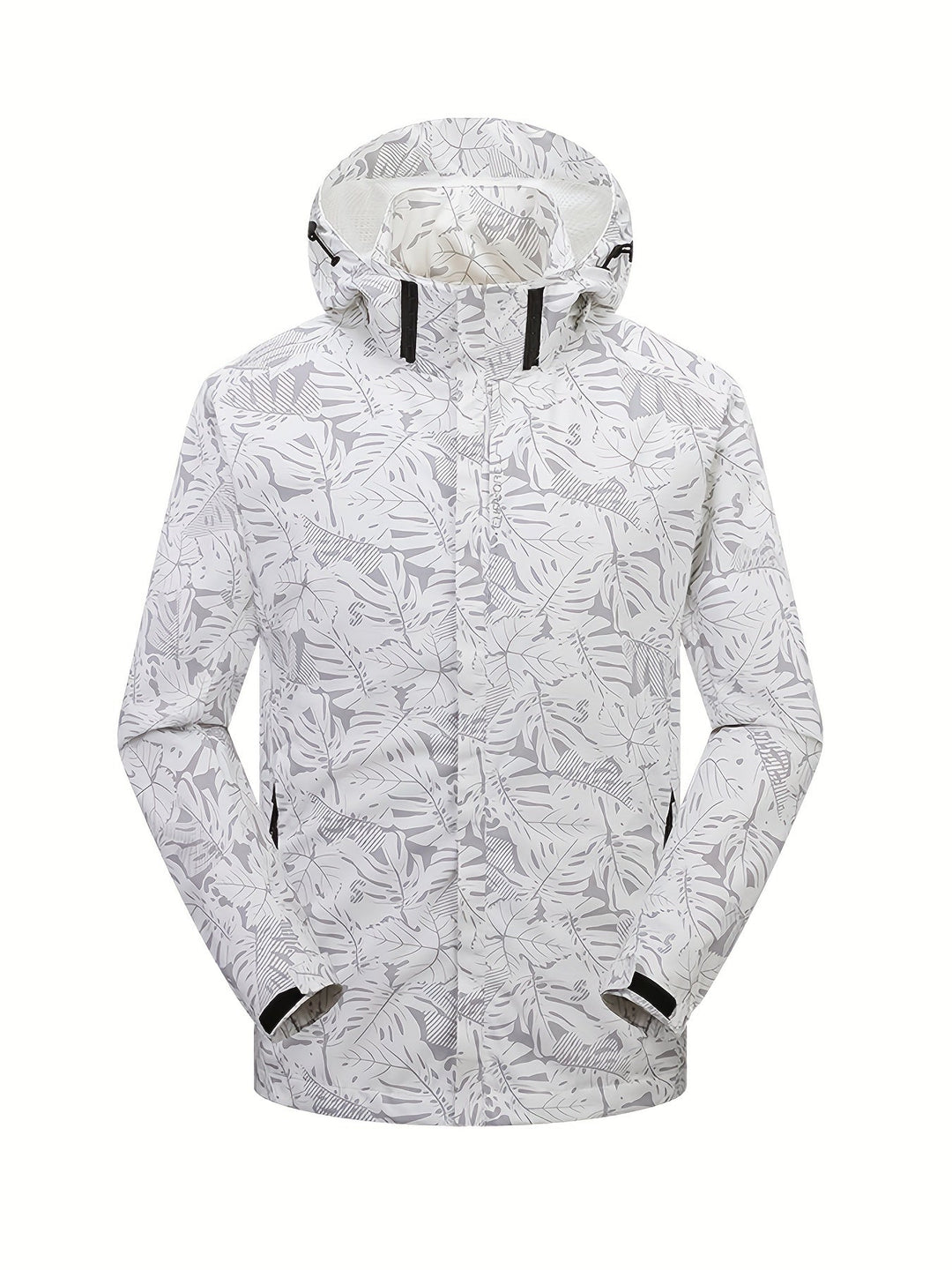 Levoire | Veste Coupe-Vent Décontractée Imperméable Avec Capuche Tarnation-Blanc