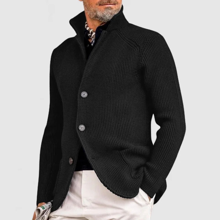 Levoire | Veste Formelle En Tricot Pour Hommes Noir