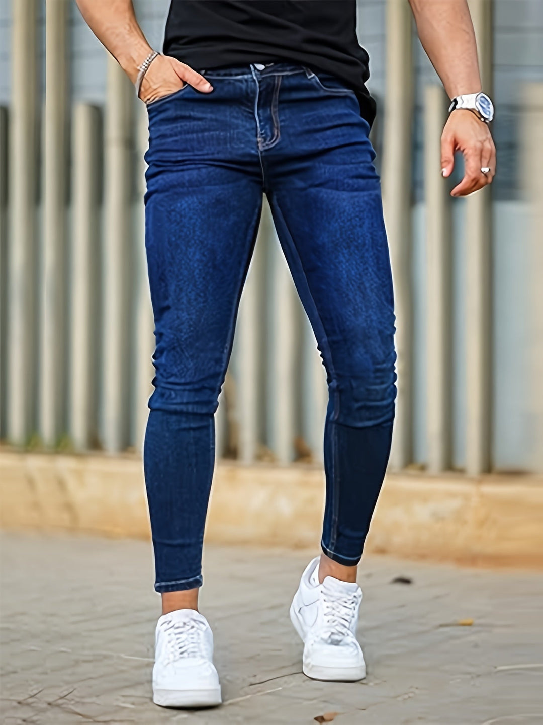 Levoire | Rento Skinny Fit Jeans Bleu