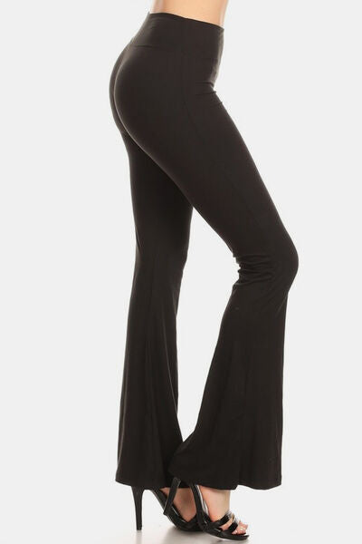 Levoire | Leggings Noirs Évasés Taille Haute
