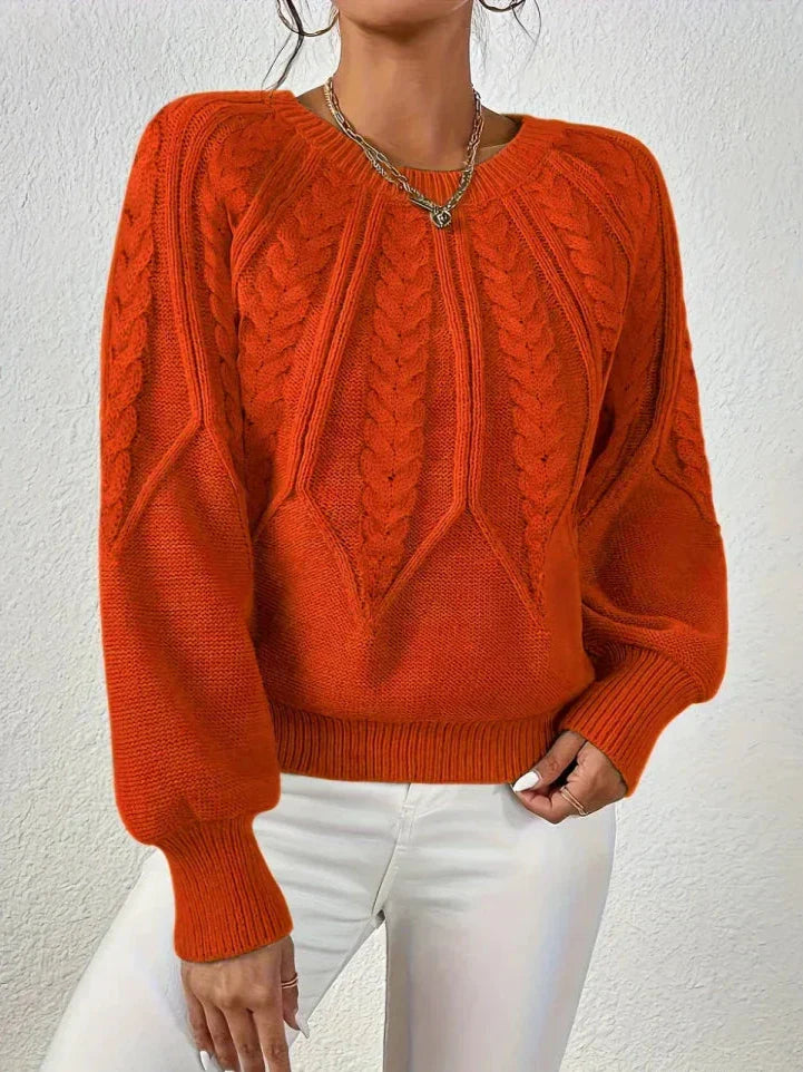 Levoire | Pull Chic En Tricot Tressé Rot