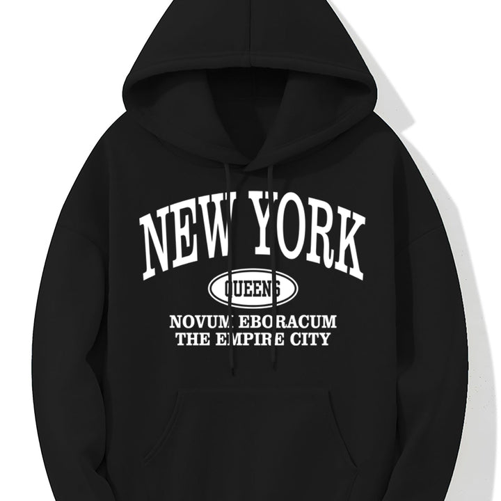 Levoire | Sweat À Capuche Avec Impression D'Imprimerie De New York Et Poche Kangourou