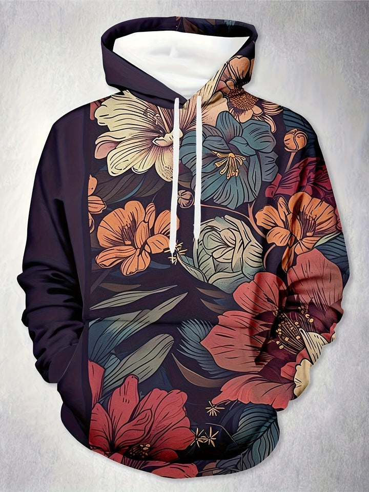 Levoire | Pull Homme En Laine Avec Motif Floral Polyvalent