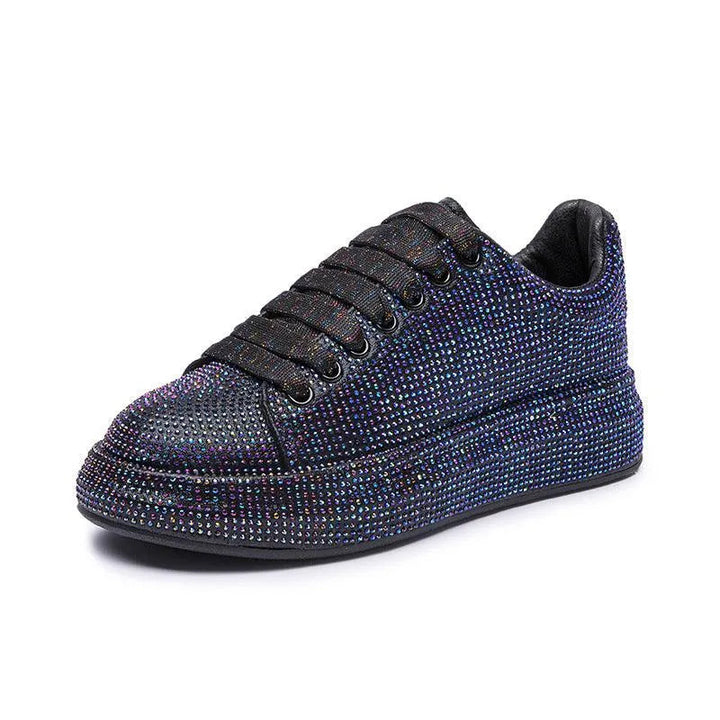 Levoire | Baskets femmes avec strass Noir