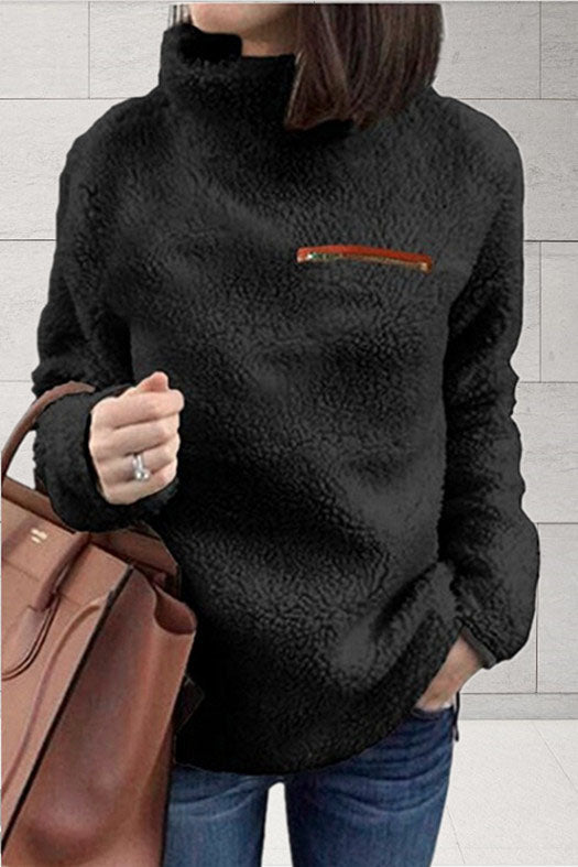 Levoire | Teddy Pull Pour Des Jours Confortables Noir