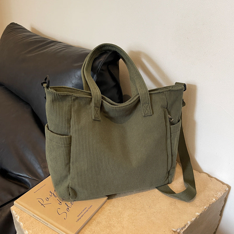 Levoire | Sac Fourre-Tout Étudiant Cordtasche Vert