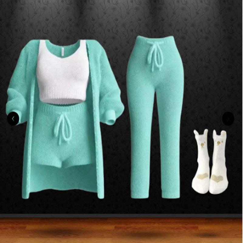Levoire | Ensemble Confort Lux Gilet, Soutien-Gorge, Shorts, Pantalons Et Chaussettes