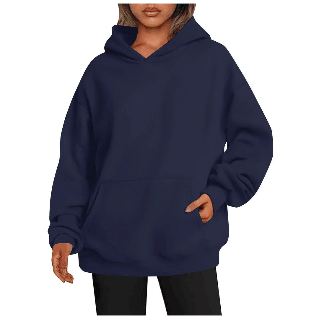 Levoire | Sweat à capuche pour femmes avec poches Gris marine