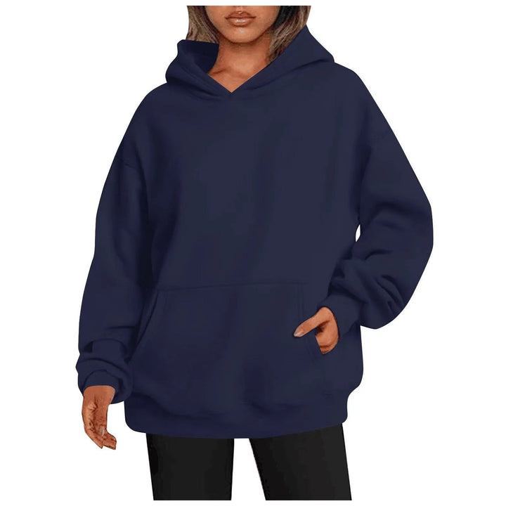 Levoire | Sweat à capuche pour femmes avec poches Gris marine
